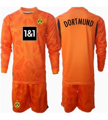 Borussia Dortmund Målvakt Tredje Kläder Barn 2024-25 Långärmad (+ Korta byxor)
